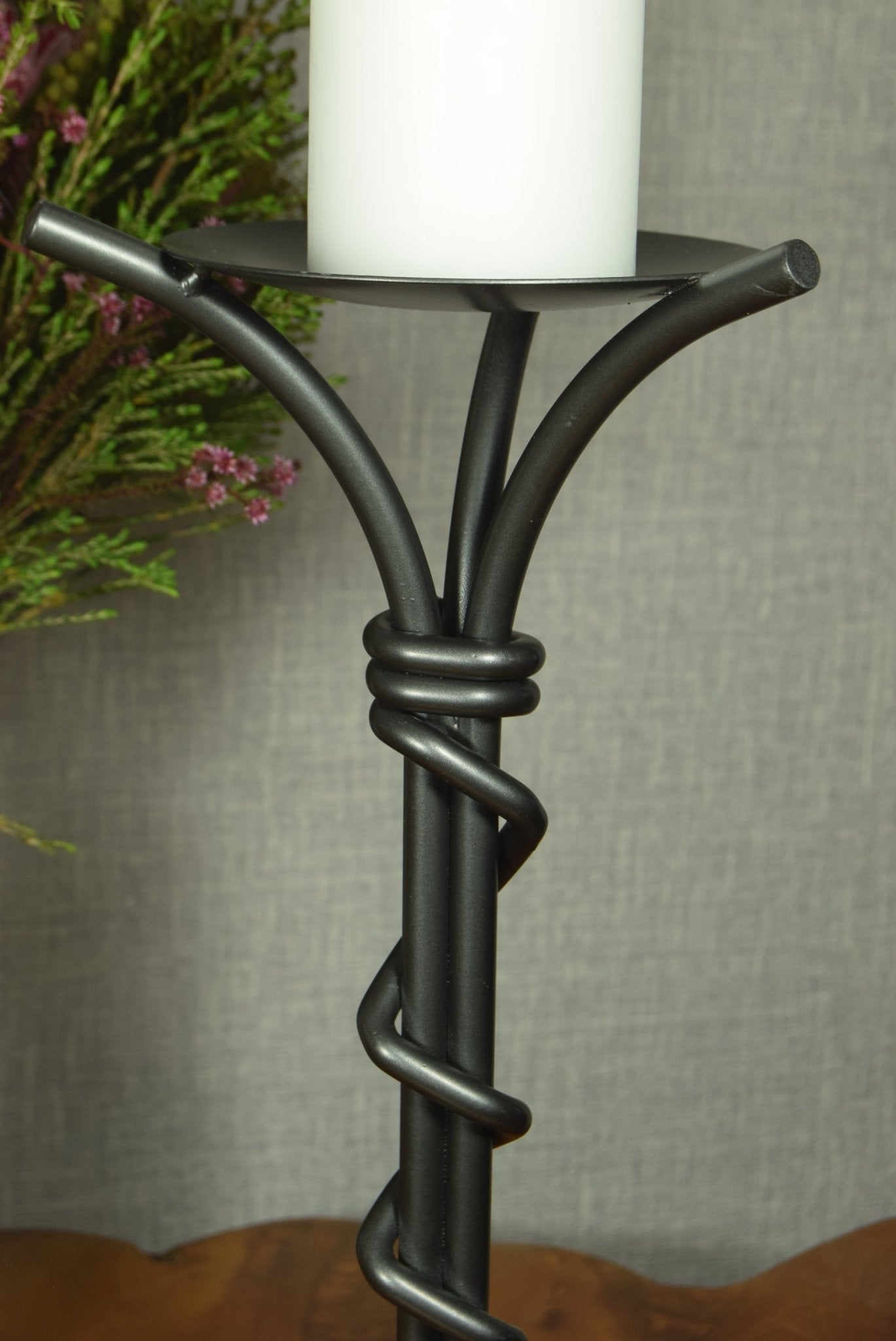 Wrought Iron Candlesticks-Smiddy Furniture