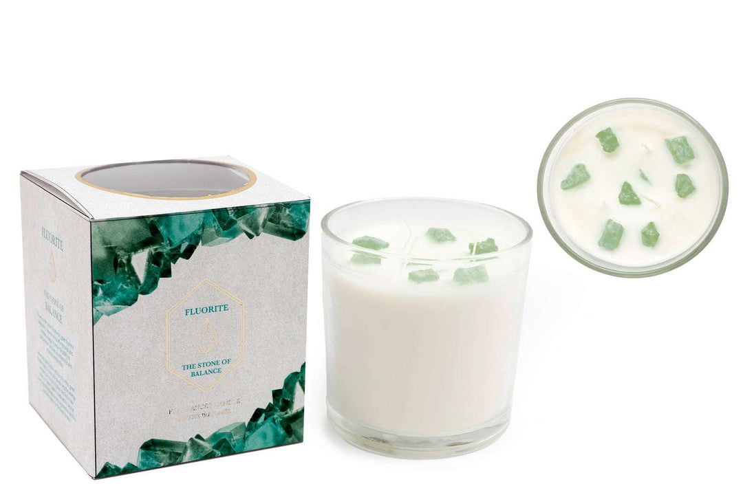 Green Fluorite Candle 12x12cm - Geko Products