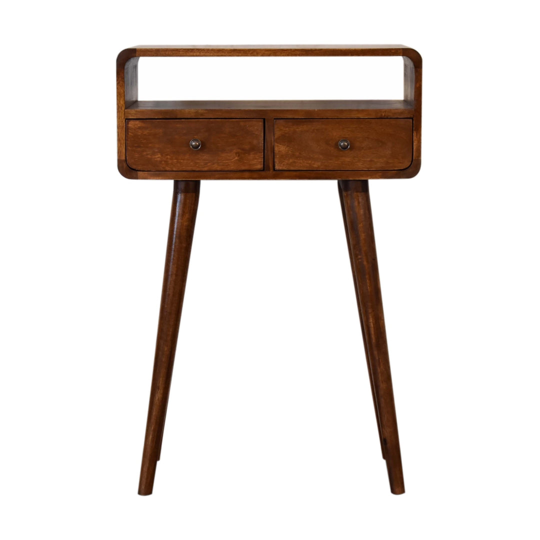 Mini Chestnut Console Table-Smiddy Furniture