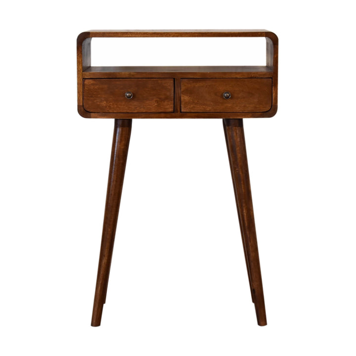 Mini Chestnut Console Table-Smiddy Furniture
