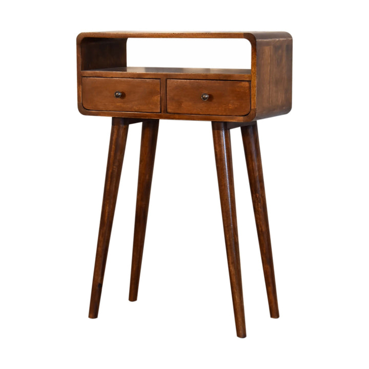 Mini Chestnut Console Table-Smiddy Furniture