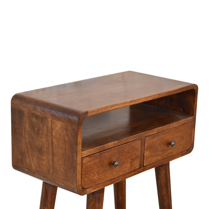 Mini Chestnut Console Table-Smiddy Furniture