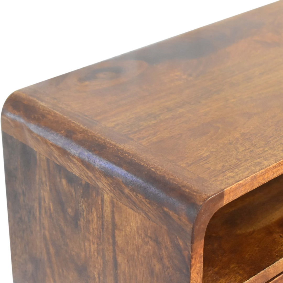 Mini Chestnut Console Table-Smiddy Furniture