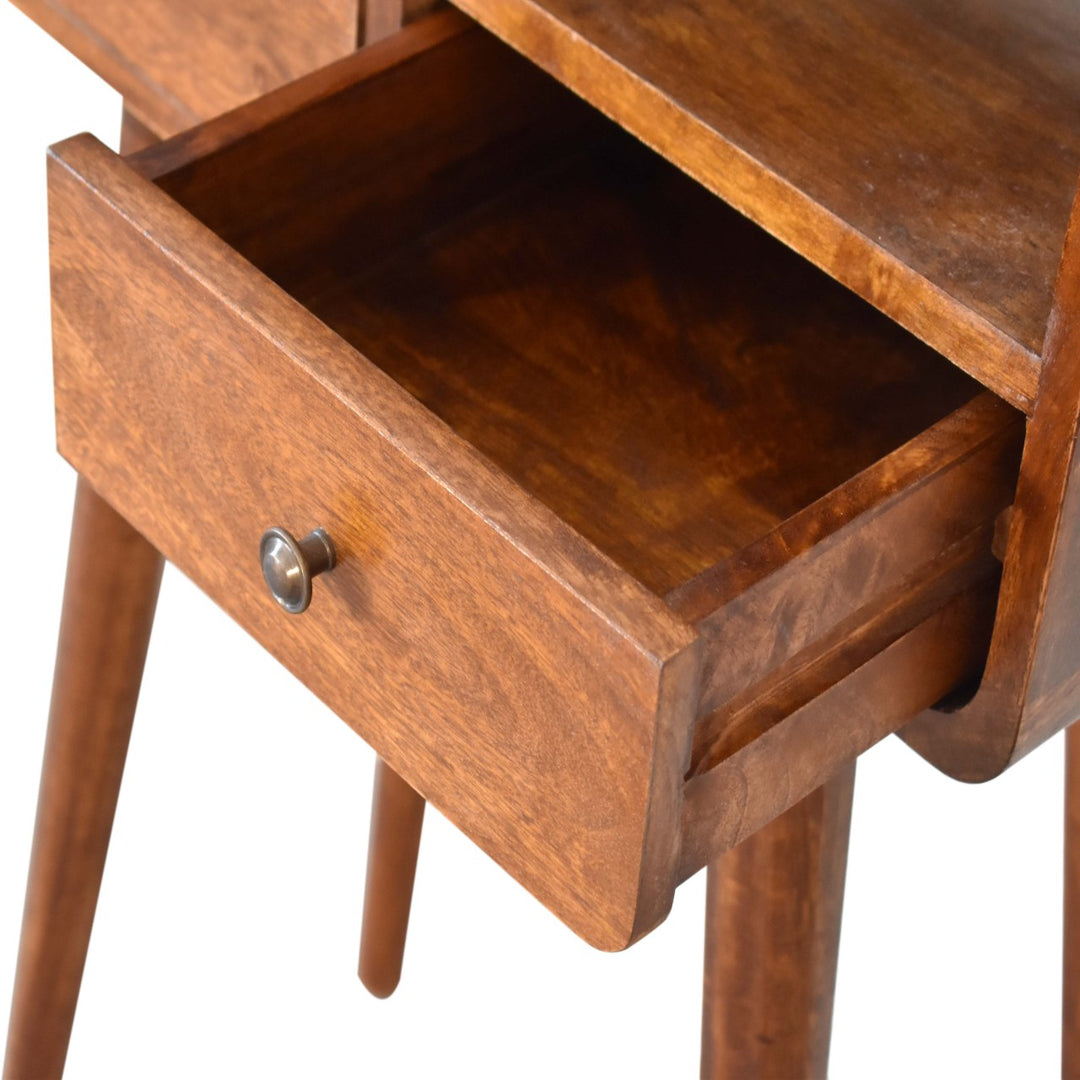 Mini Chestnut Console Table-Smiddy Furniture