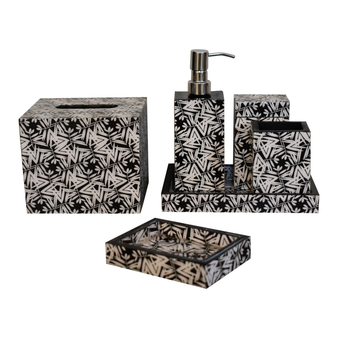 Aztec Print Bathroom Set of 6-Smiddy Furniture