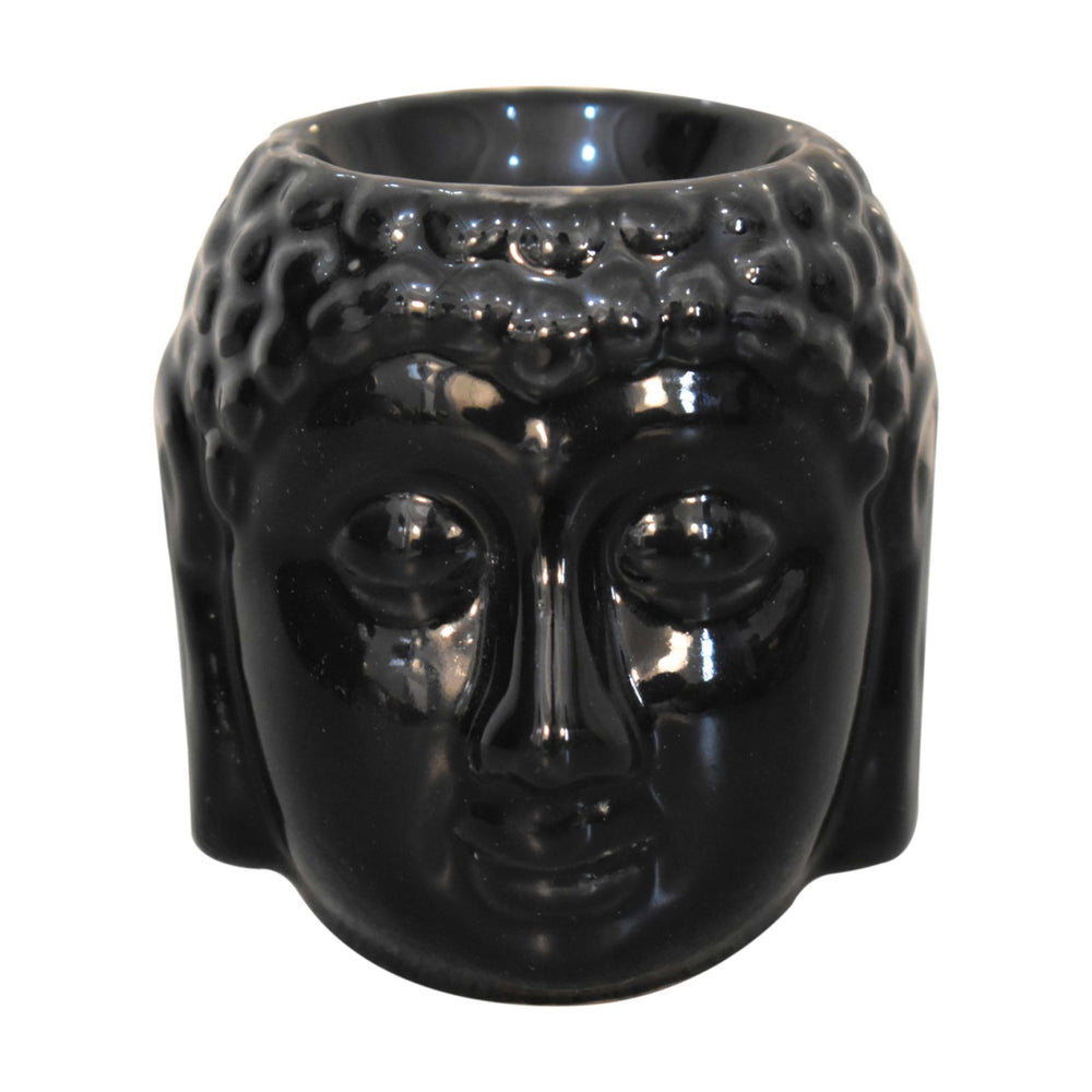 Black Buddah Oil Burner (Lotus)-Smiddy Furniture