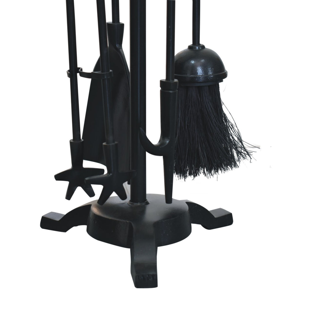 Armour Nickle Fire Tool Set-Smiddy Furniture