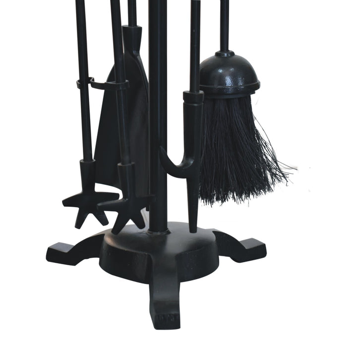 Armour Nickle Fire Tool Set-Smiddy Furniture