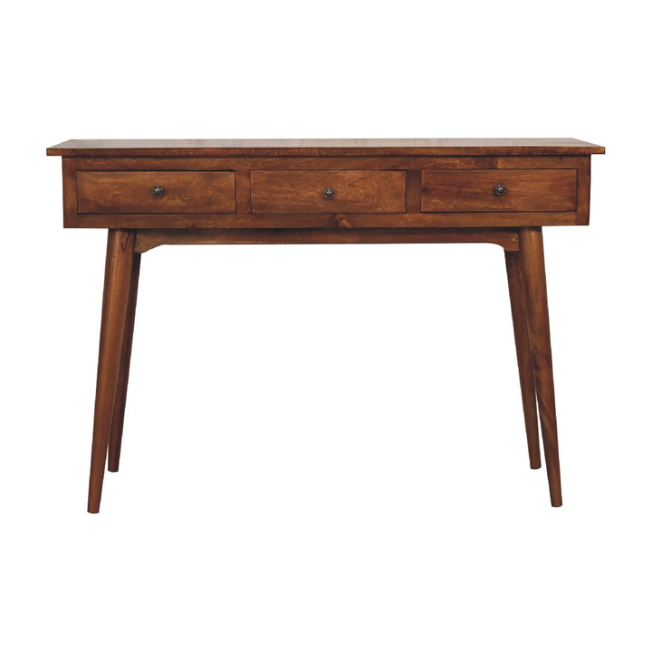 Large 3 Drawer Chestnut Console-Smiddy Furniture