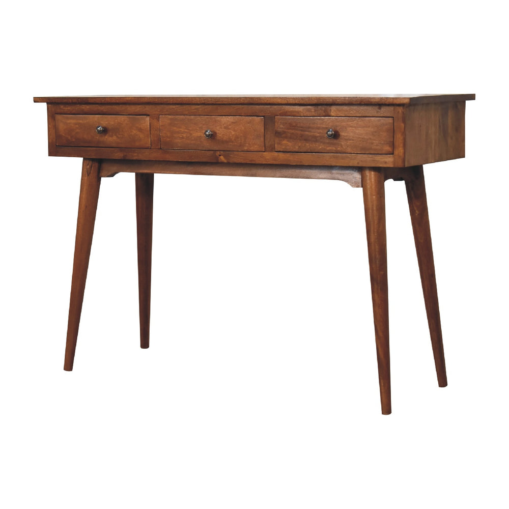Large 3 Drawer Chestnut Console-Smiddy Furniture