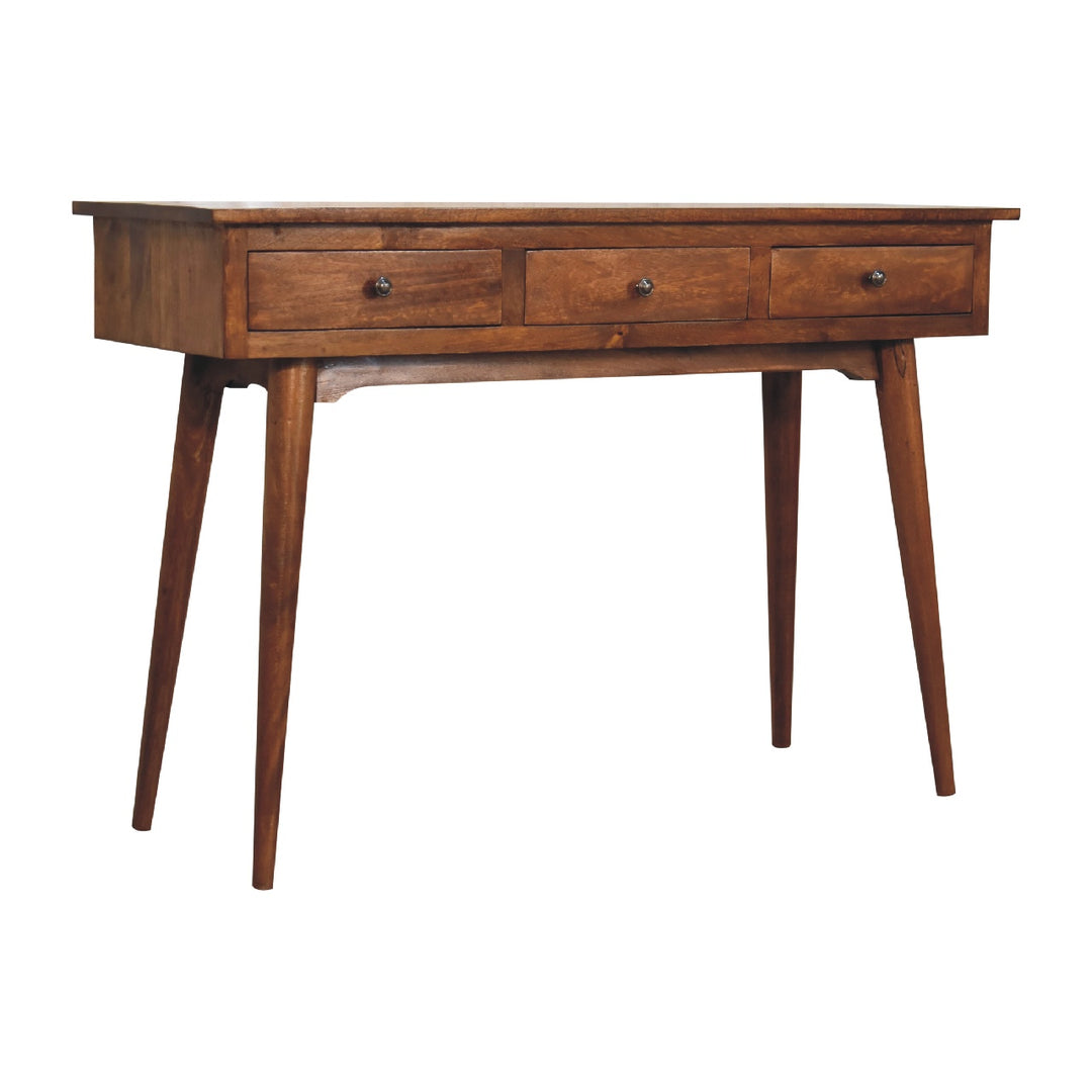 Large 3 Drawer Chestnut Console-Smiddy Furniture