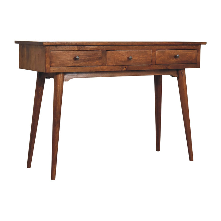 Large 3 Drawer Chestnut Console-Smiddy Furniture
