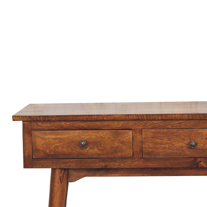 Large 3 Drawer Chestnut Console-Smiddy Furniture