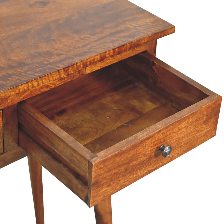 Large 3 Drawer Chestnut Console-Smiddy Furniture