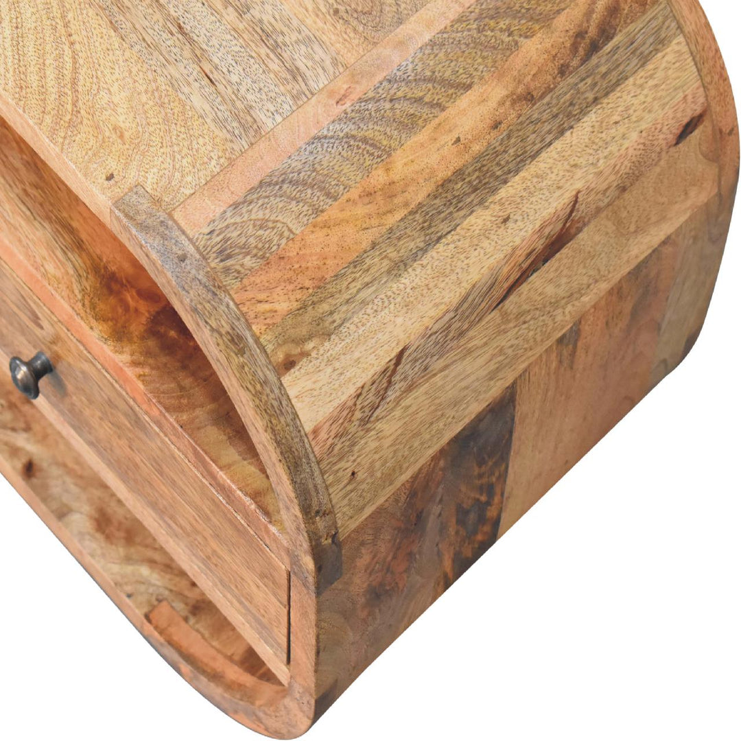 2 Drawer Curved Edge Media Unit-Smiddy Furniture