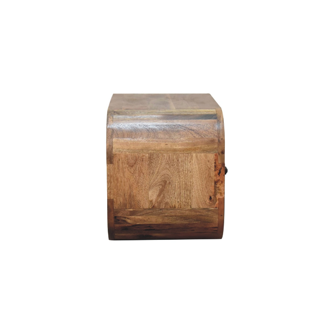 2 Drawer Curved Edge Media Unit-Smiddy Furniture