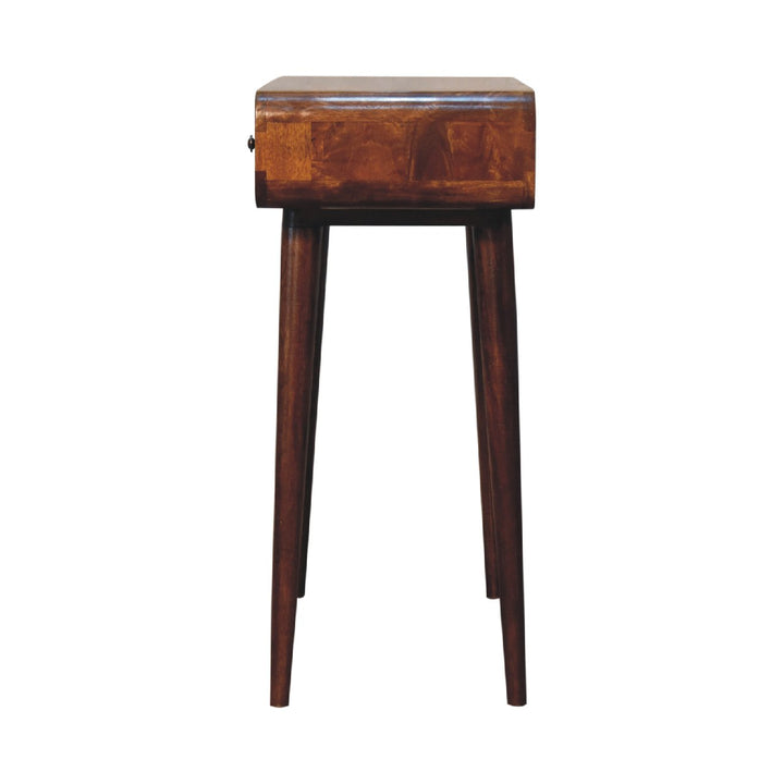 Chestnut Curved Hallway Table-Smiddy Furniture