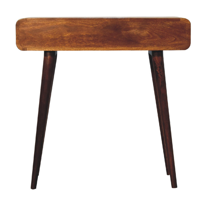 Chestnut Curved Hallway Table-Smiddy Furniture