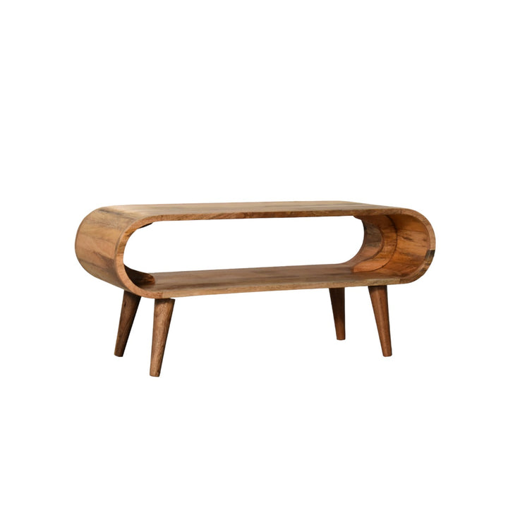 Amaya Nordic Style Oak-ish Coffee Table-Smiddy Furniture
