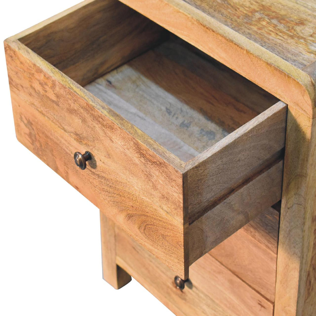 Aspen Oak-ish 3 Drawer Bedside-Smiddy Furniture