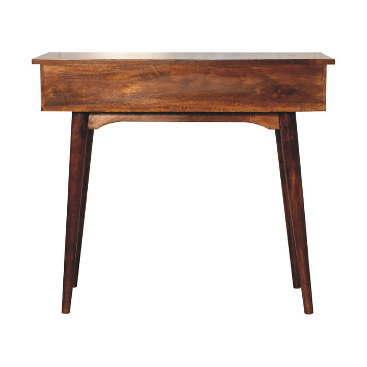 Chestnut Hallway 2 Drawer Console Table-Smiddy Furniture