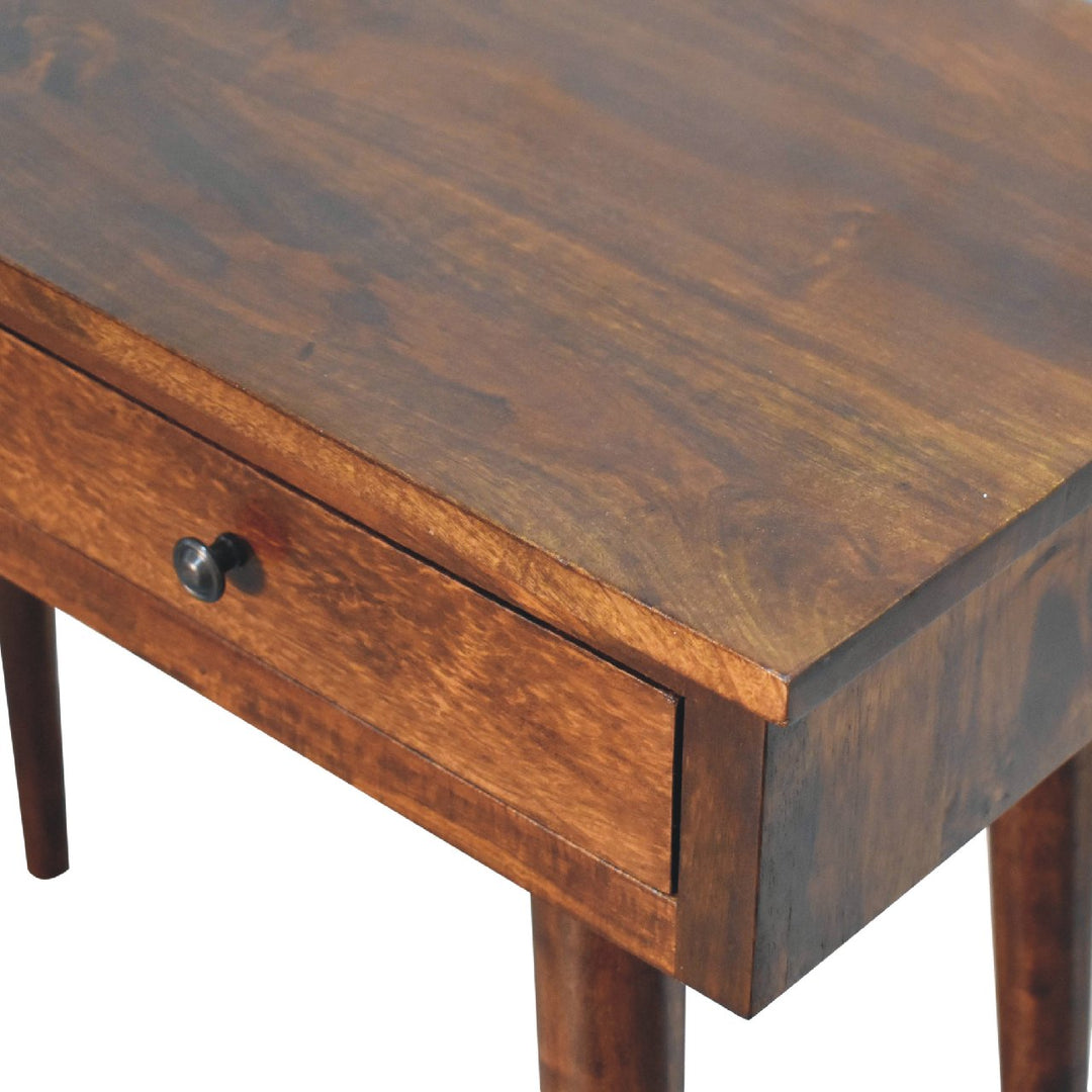 Chestnut Hallway 2 Drawer Console Table-Smiddy Furniture