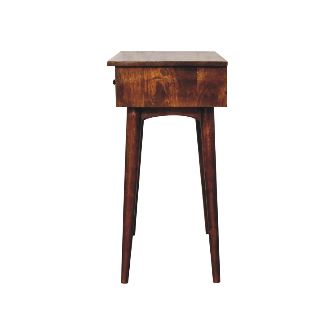 Chestnut Hallway 2 Drawer Console Table-Smiddy Furniture