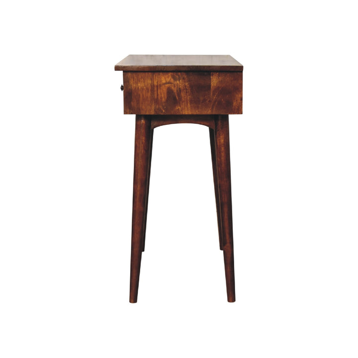 Chestnut Hallway 2 Drawer Console Table-Smiddy Furniture