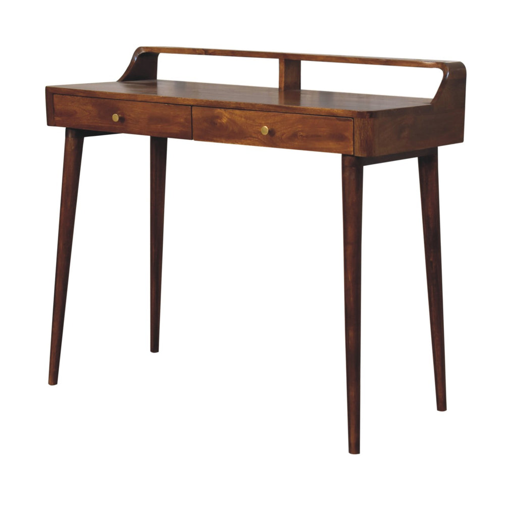 Elevated Chestnut Console Table-Smiddy Furniture