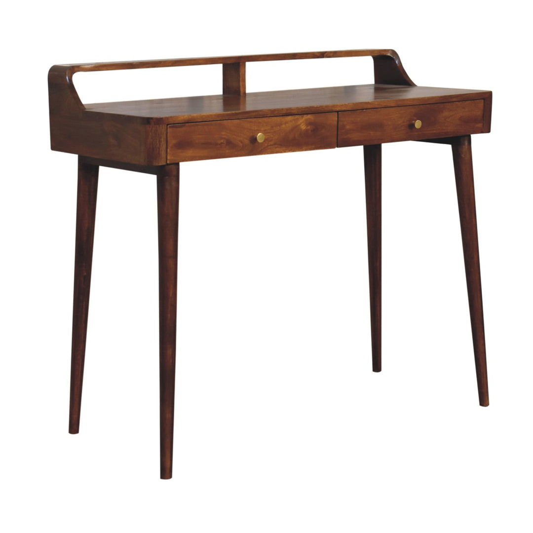 Elevated Chestnut Console Table-Smiddy Furniture