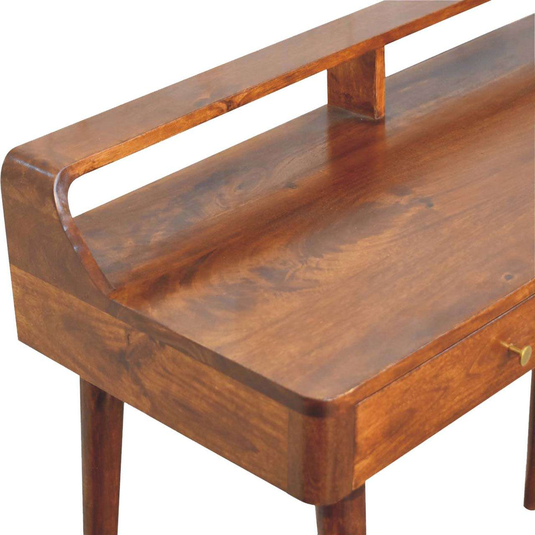 Elevated Chestnut Console Table-Smiddy Furniture