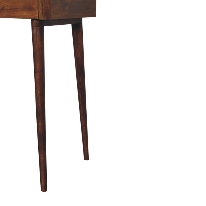 Elevated Chestnut Console Table-Smiddy Furniture