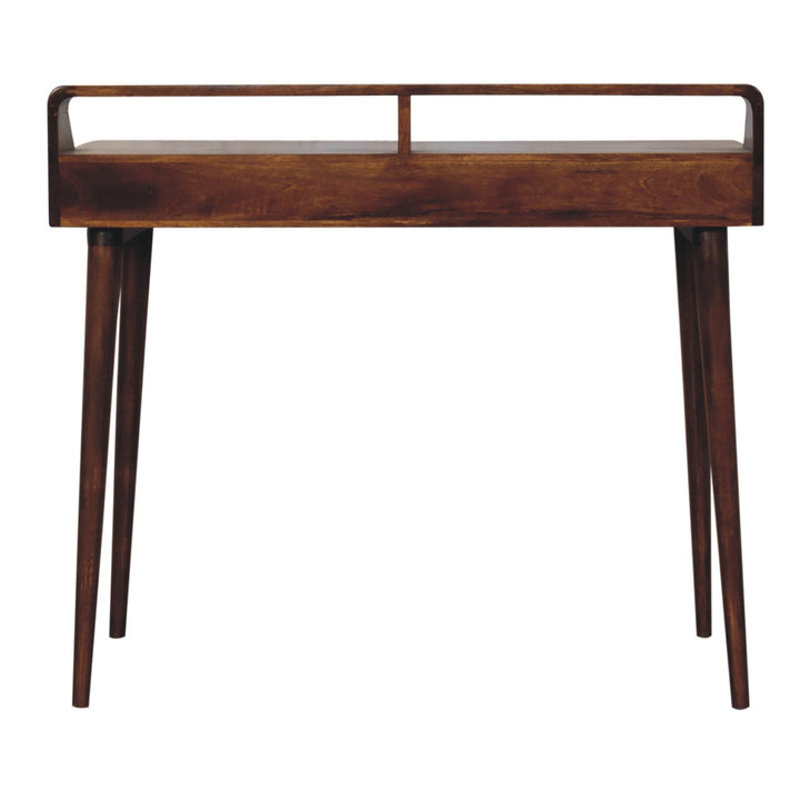 Elevated Chestnut Console Table-Smiddy Furniture