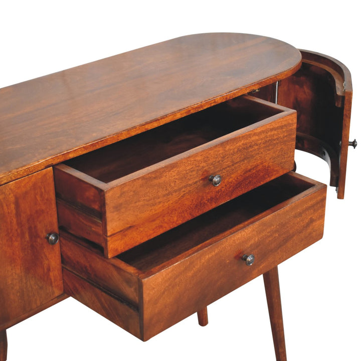 Grove Chestnut Console Table-Smiddy Furniture