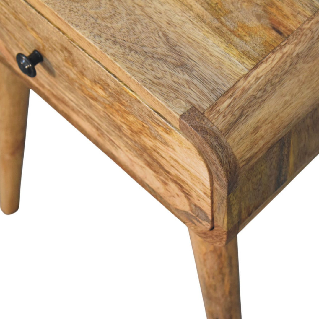 Avora Oak-ish Nightstand with 1 drawer-Smiddy Furniture