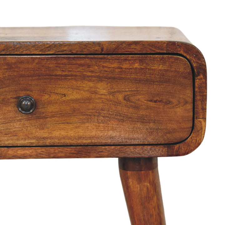 Avora Chestnut Nightstand with 1 drawer-Smiddy Furniture