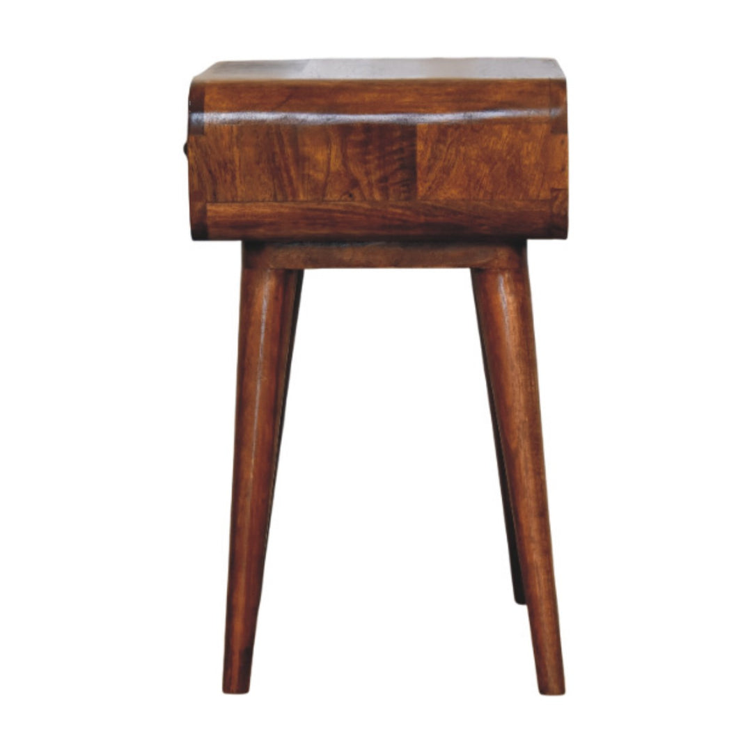 Avora Chestnut Nightstand with 1 drawer-Smiddy Furniture
