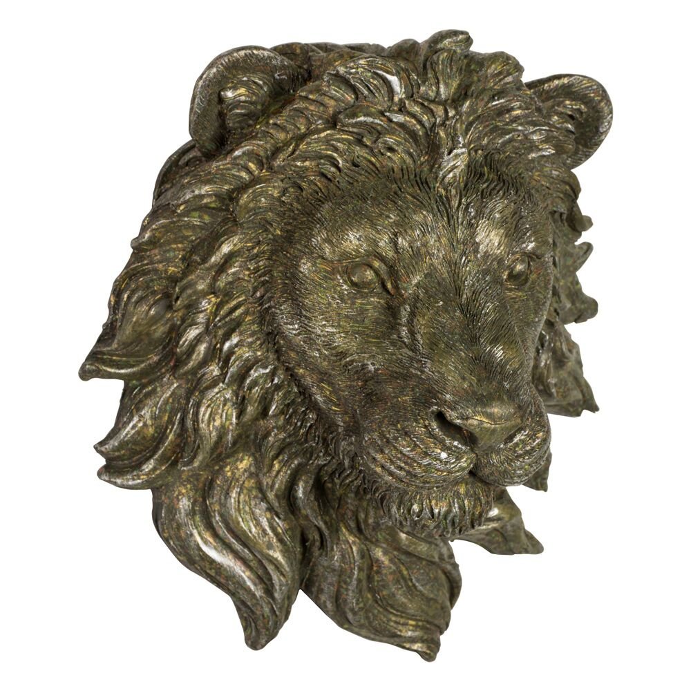 Smaller Wall Mounted Lion Head-Smiddy Furniture