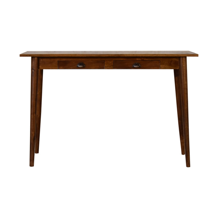 2 Drawer Chestnut Writing Desk - Smiddy Furniture