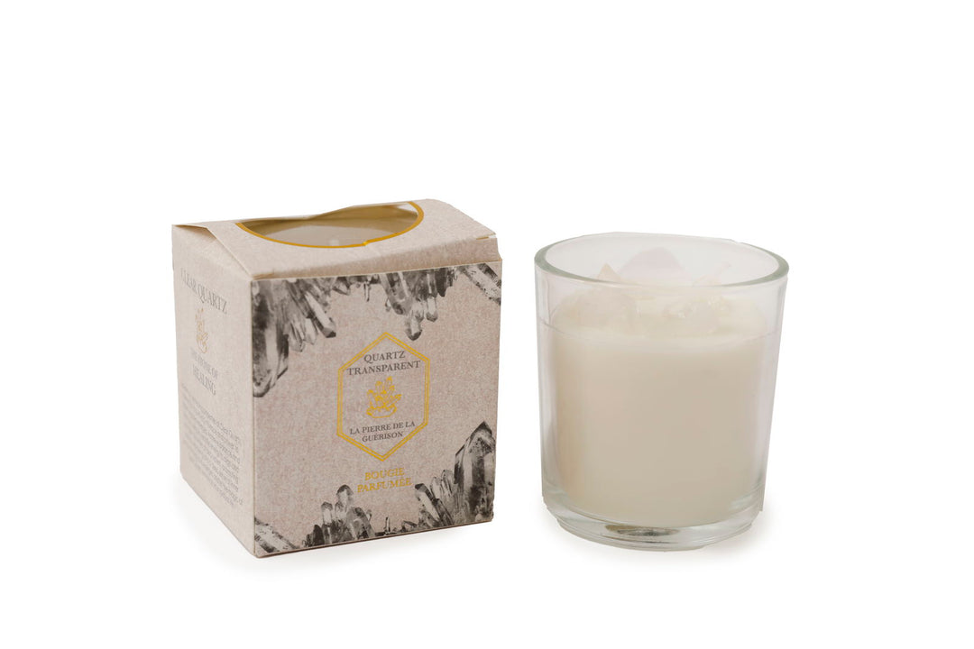 Glass Candlepot Clear Quartz 7x7.5cm - Geko Products