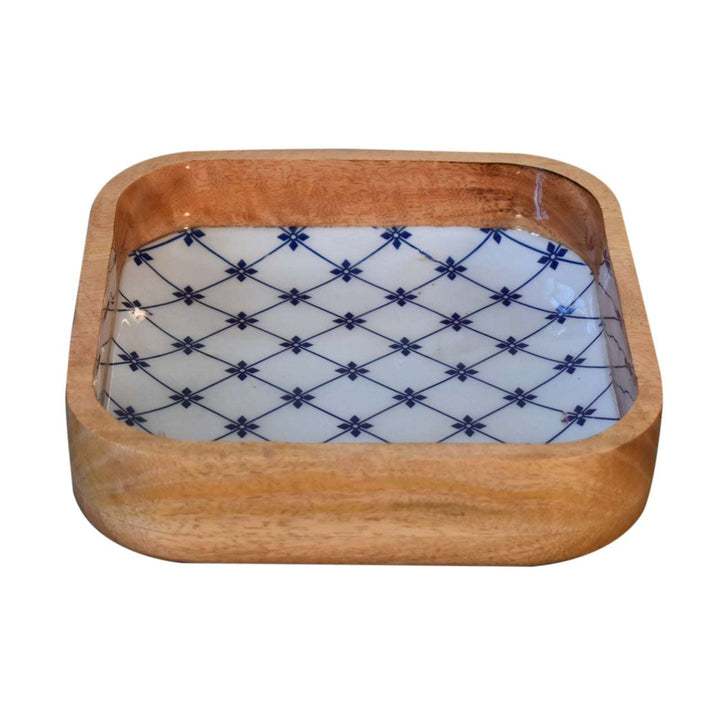 Blue and White Square Bowl Set of 2 - Smiddy Furniture