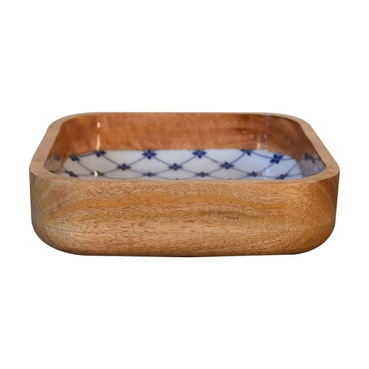Blue and White Square Bowl Set of 2 - Smiddy Furniture