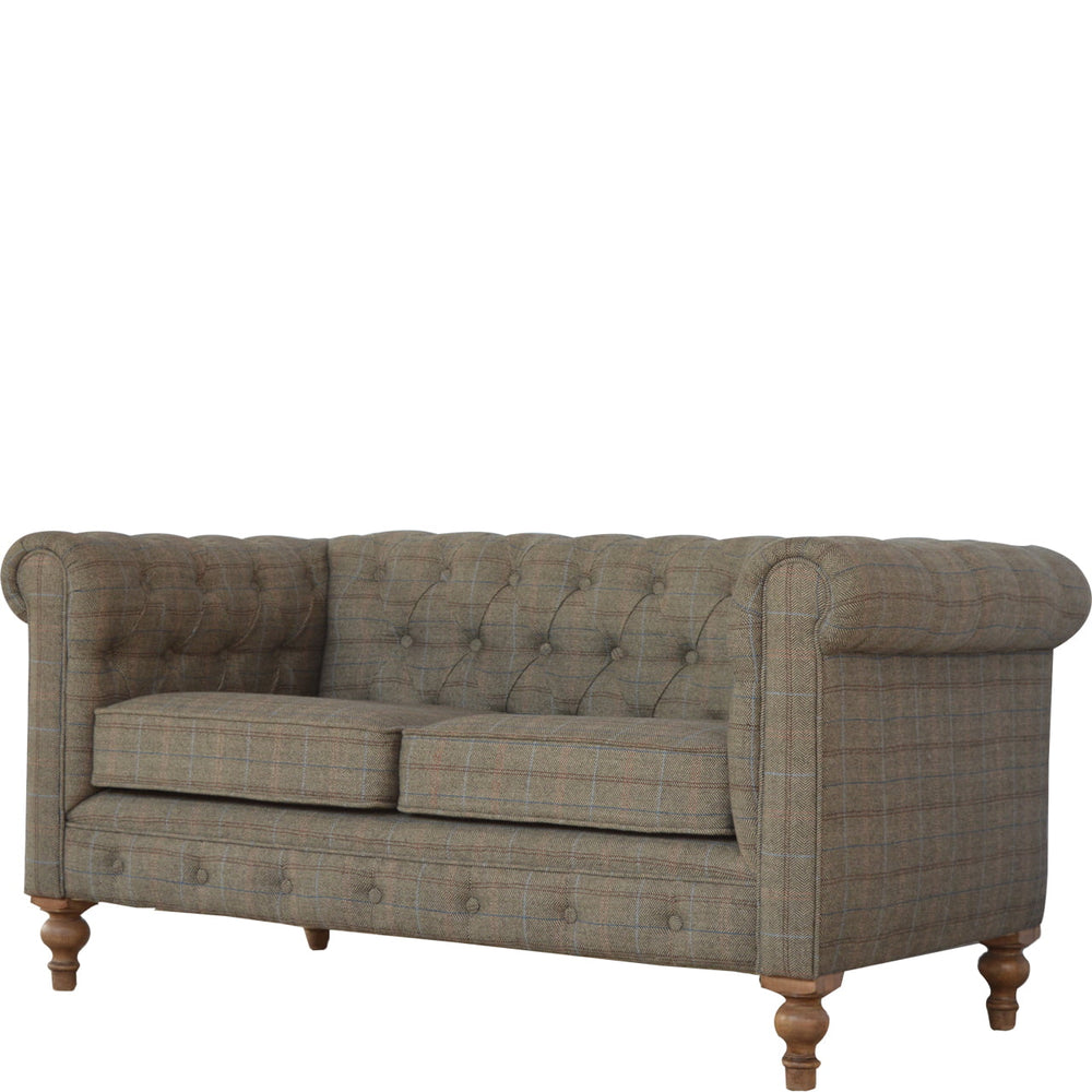 Multi Tweed 2 Seat Chesterfield-Smiddy Furniture
