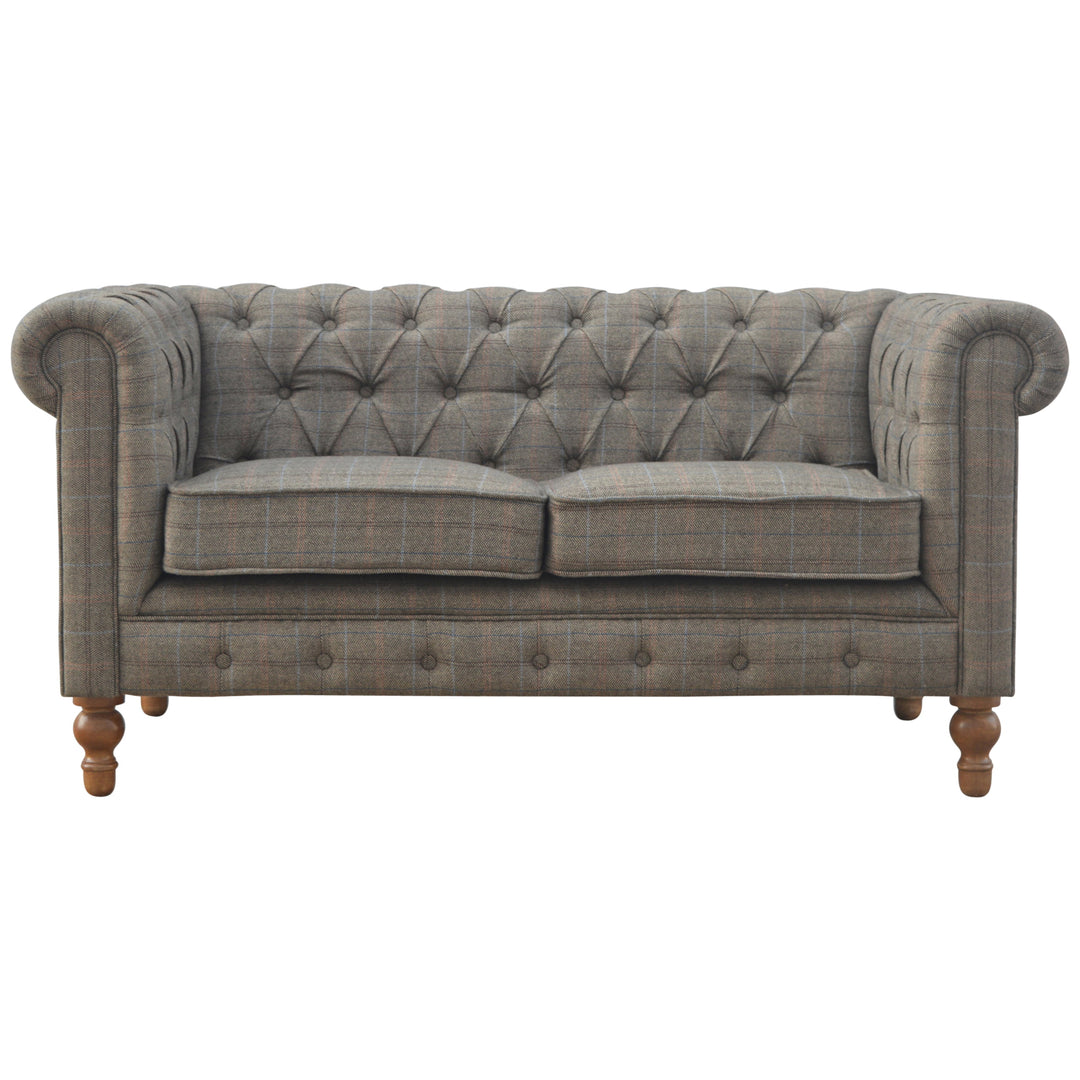 Multi Tweed 2 Seat Chesterfield-Smiddy Furniture