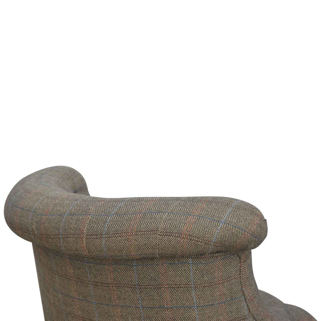 Small Multi Tweed Accent Chair - Smiddy Furniture