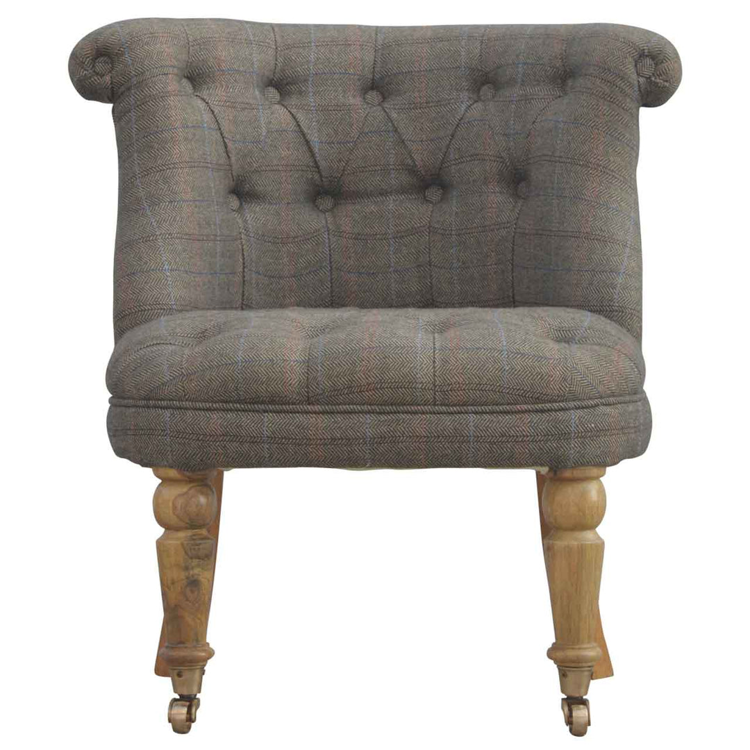 Small Multi Tweed Accent Chair - Smiddy Furniture