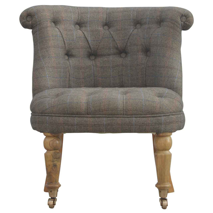 Small Multi Tweed Accent Chair - Smiddy Furniture