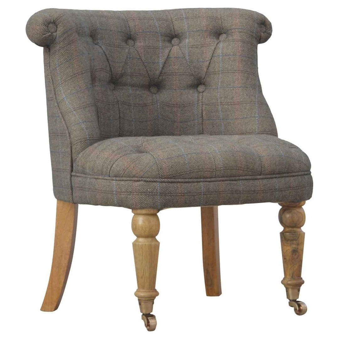 Small Multi Tweed Accent Chair - Smiddy Furniture