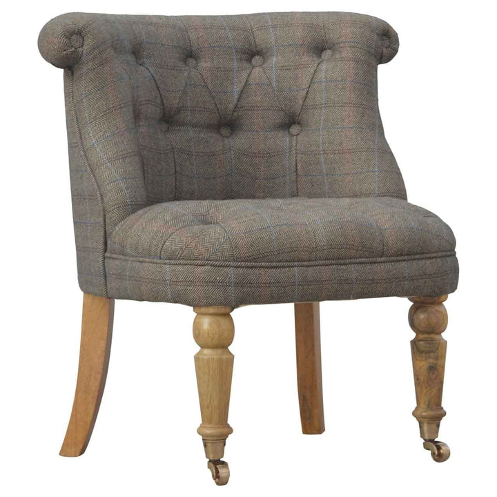Small Multi Tweed Accent Chair - Smiddy Furniture