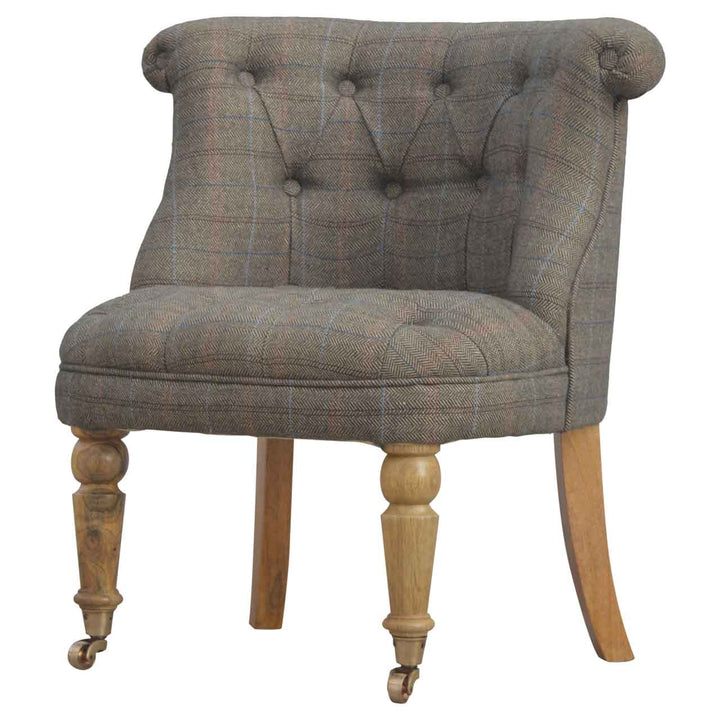 Small Multi Tweed Accent Chair - Smiddy Furniture
